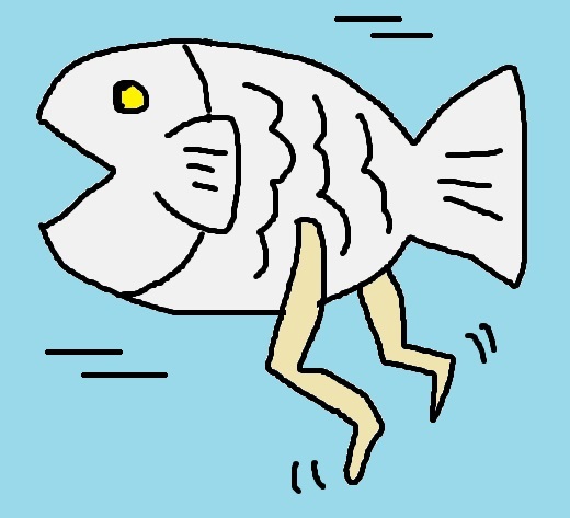 足がついた謎の魚