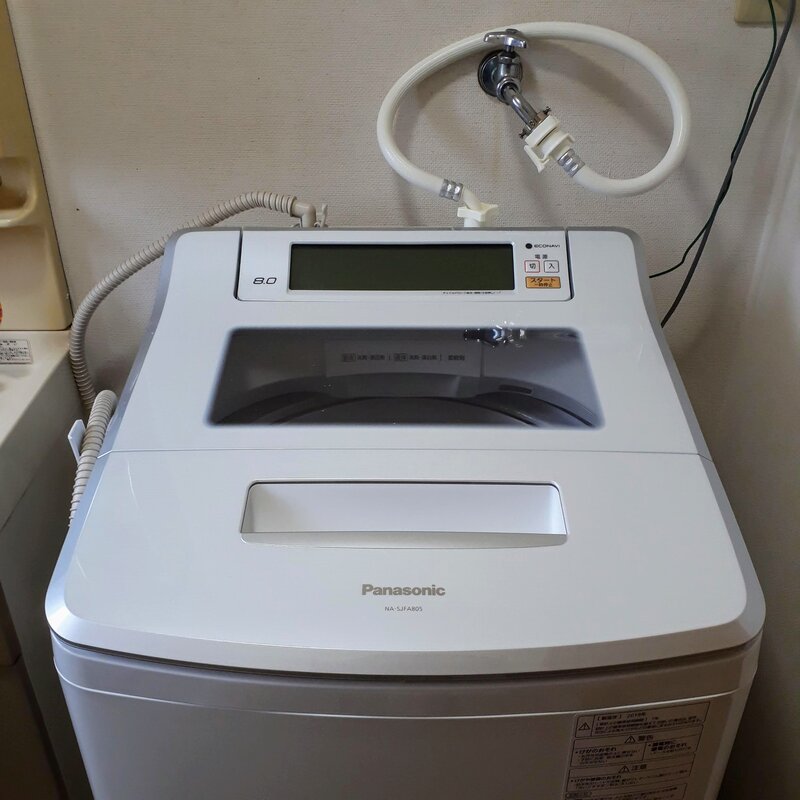 洗濯機の外観_上から