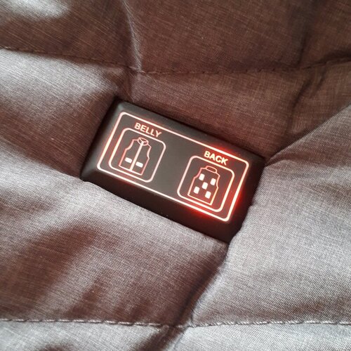 電熱ベスト-高温モード