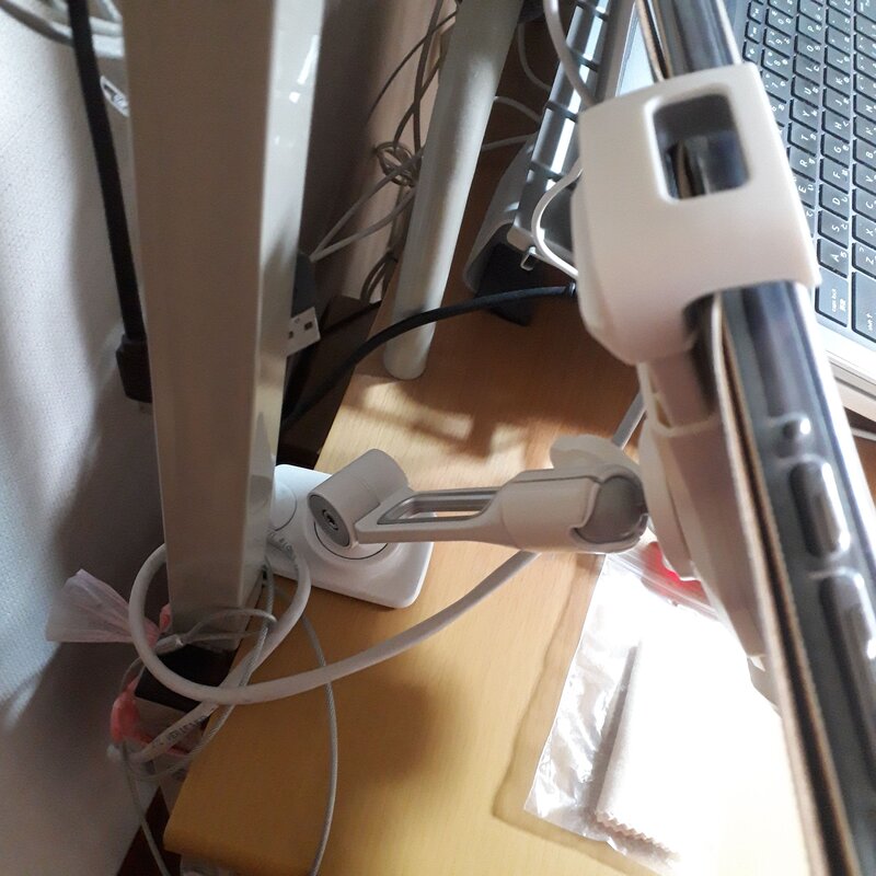 タブレット設置部分