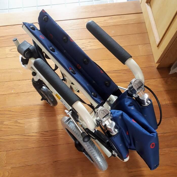 カワムラサイクル旅ぐるまKA6_折りたたみ時_上から