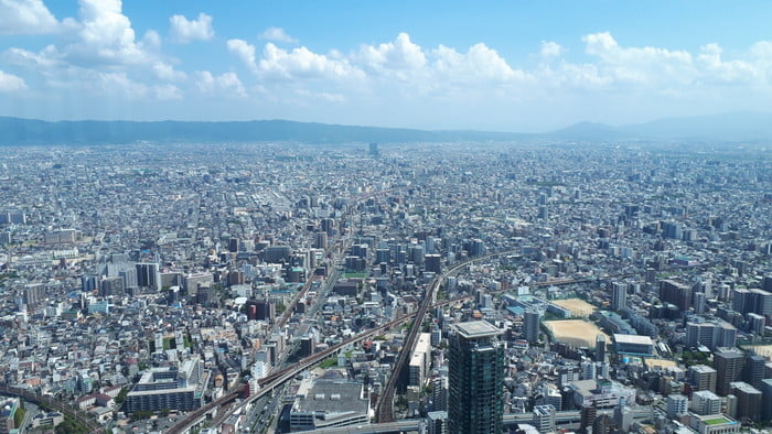 ハルカス300からの風景