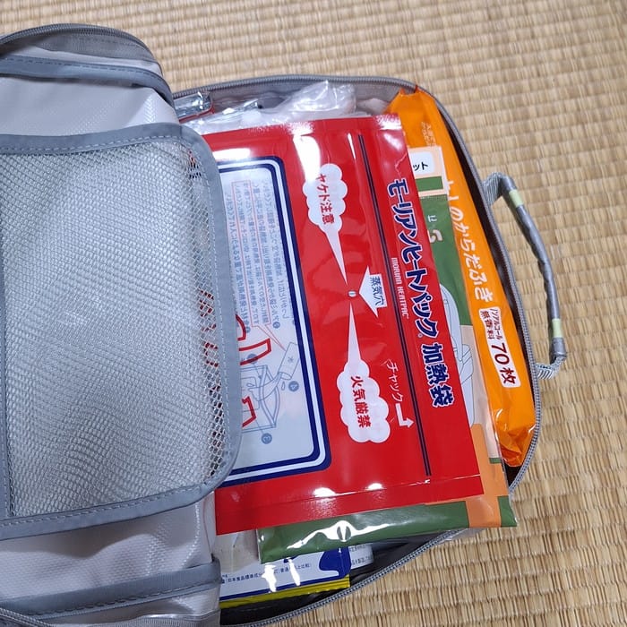 非常持出袋＿セット状況