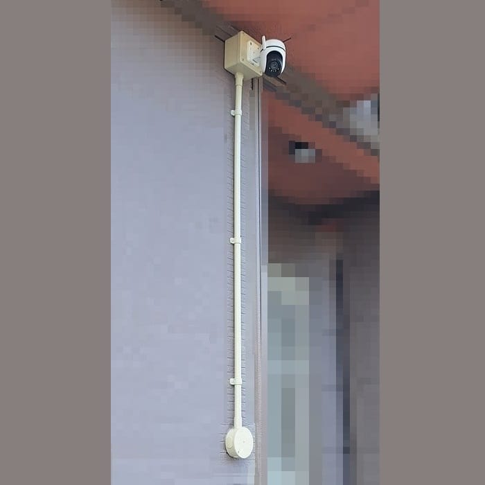 防犯カメラ Tapo C520WS 配線状況