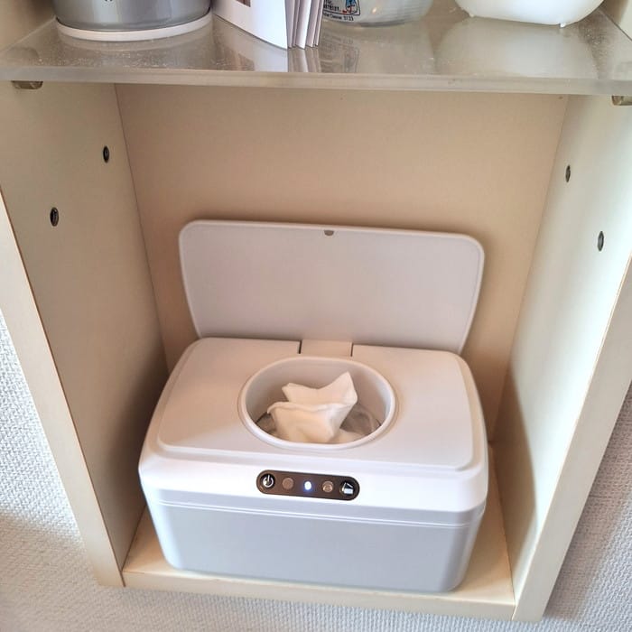 自動開閉ウェットティッシュケース＿Smartru＿フタ開け