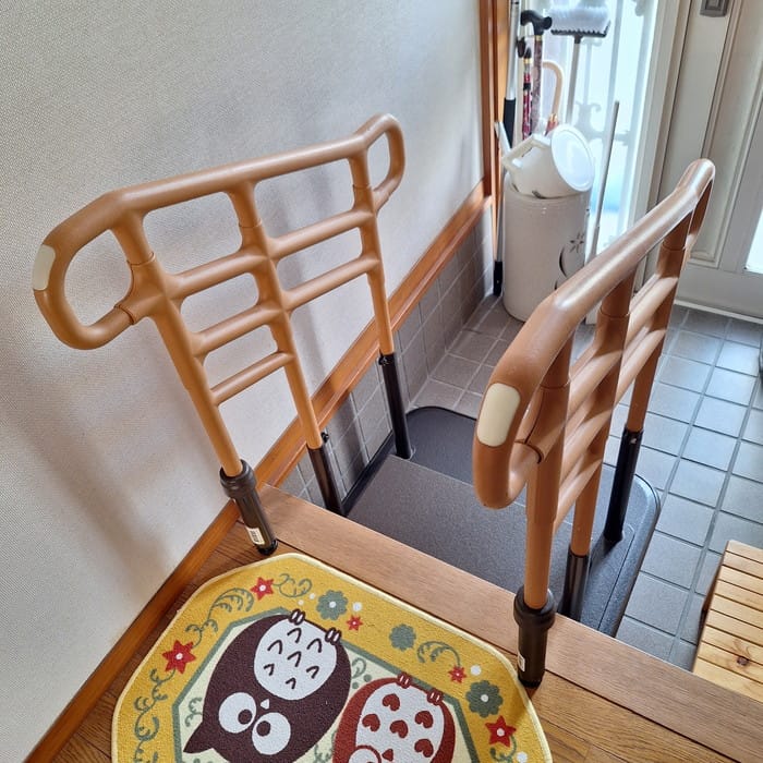 手すりつき踏み台